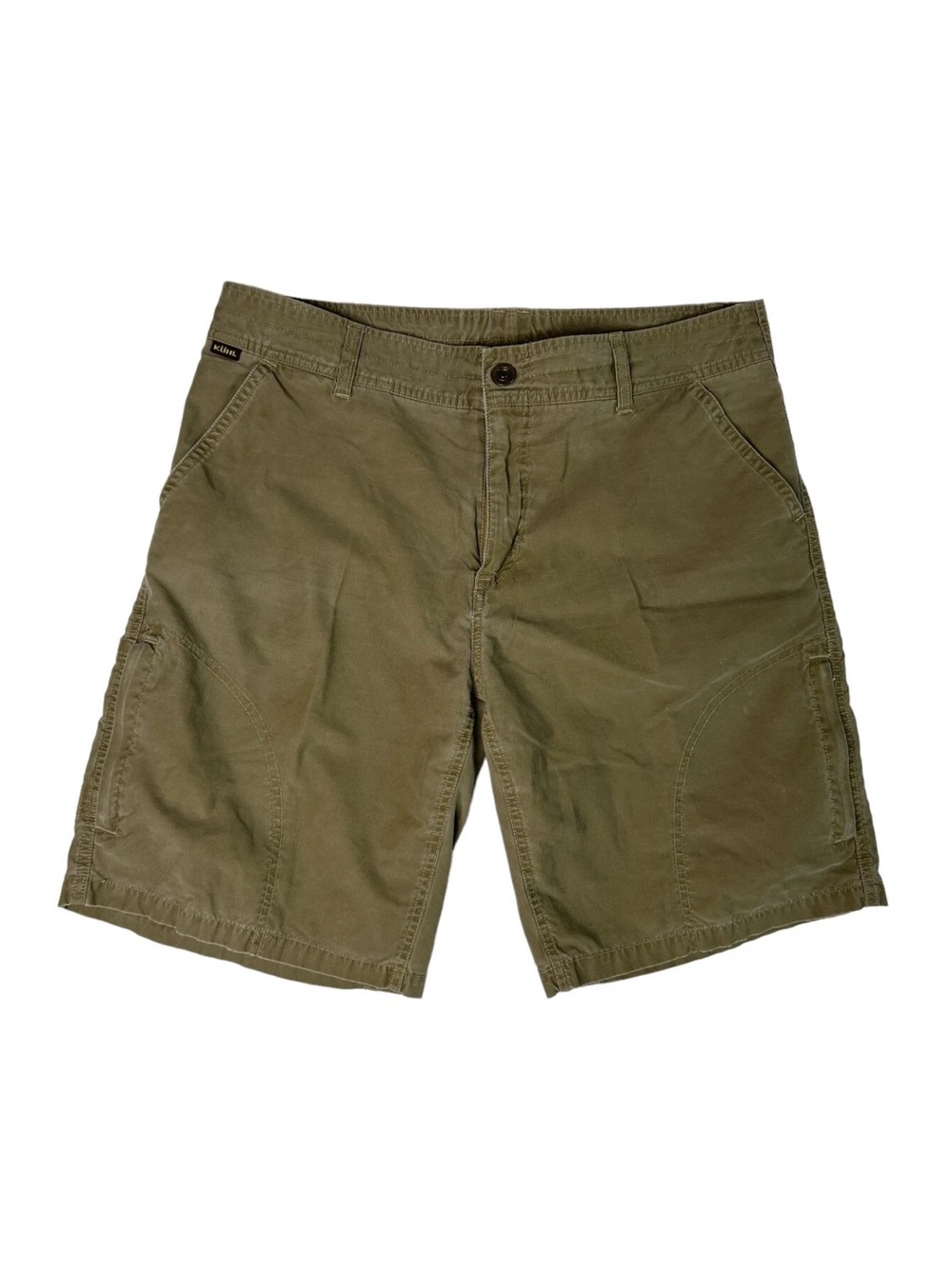 Men's Kuhl Ramblr Cargo Utility Shorts Kuhl Dry Size 34 Brown Outdoor Hiking